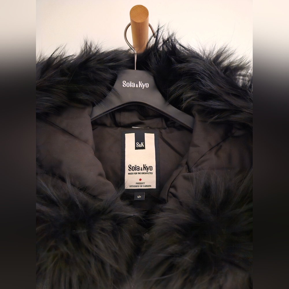 Soia & Kyo - Down Winter Coat - Size S - Black - Picture 4 of 15